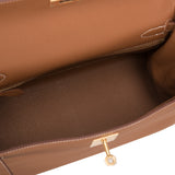 Hermes Gold Togo Kelly 28cm Gold Hardware