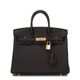 Hermes Black Togo Birkin 25cm Gold Hardware