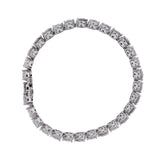14K WHITE GOLD 12.67CTW DIAMOND TENNIS BRACELET