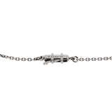 CARTIER 18K WHITE GOLD COEUR C DE DIAMOND HEART NECKLACE