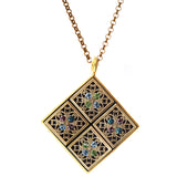 Byzantine Contemporary Gold Vermeil and Swarovski Crystal Pendant