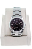 PRE-OWNED ROLEX AIR KING BLACK DIAL STAINLESS STEEL MENS WATCH