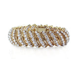 14ctw Round Brilliant Cut Diamond Estate Bracelet