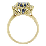 14K YELLOW GOLD 5.82CT NATURAL UNHEATED CEYLON SAPPHIRE GIA CERTIFIED RING