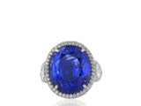20.86ct Ceylon Sapphire & Diamond Ring