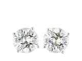 7.42ct top white clean Diamond Stud Earrings