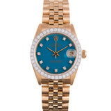 Rolex 31mm Stella Dial Datejust ref. #6828 with All Factory Diamonds