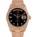 Rolex Diamond Day-Date 18138 with Rare Bezel Circa 1988