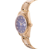 Rolex ref. #68278 with Blue Vignette Diamond Dial & Riveted Oyster Bracelet