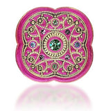 Byzantine-Style Cocktail Ring in 18kt Gold Vermeil With Swarovski Crystals