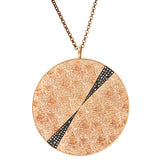 Rose Gold and Black Diamond Pendant