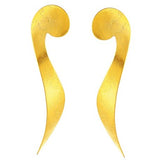 Gold Vermeil, Contemporary Statement Earrings