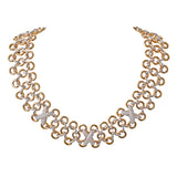 TIFFANY & CO. \"X\" DIAMOND AND GOLD NECKLACE