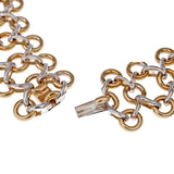 TIFFANY & CO. \"X\" DIAMOND AND GOLD NECKLACE