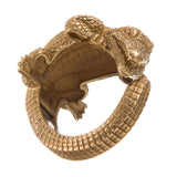KIESELSTEIN-CORD ALLIGATOR CUFF BRACELET