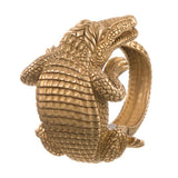 KIESELSTEIN-CORD ALLIGATOR CUFF BRACELET