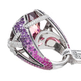 MAUBOUSSIN 41.42 CARAT PINK TOURMALINE COCKTAIL RING
