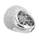 DAZZLING DOMED DIAMOND DISCO BALL COCKTAIL RING