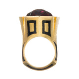 38CT RED TOURMALINE SIGNED NEIMAN MARCUS