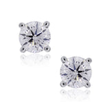 14K WHITE GOLD 1CTW DIAMOND STUD EARRINGS