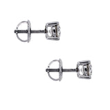 14K WHITE GOLD 1CTW DIAMOND STUD EARRINGS