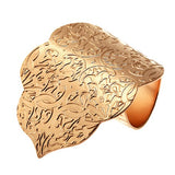 Rose Gold Vermeil Heavily Textured Statement Ring