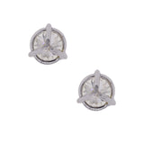 14K WHITE GOLD 2.43CTW DIAMOND STUD EARRINGS