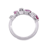 CARTIER MELI MELO PLATINUM DIAMOND AND PINK SAPPHIRE RING