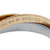 CARTIER TRINITY 18K TRI-GOLD SIZE 64 GENTS RING