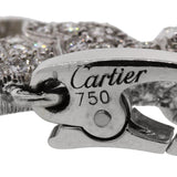 CARTIER 18K WHITE GOLD DIAMOND PANTHER CHARM