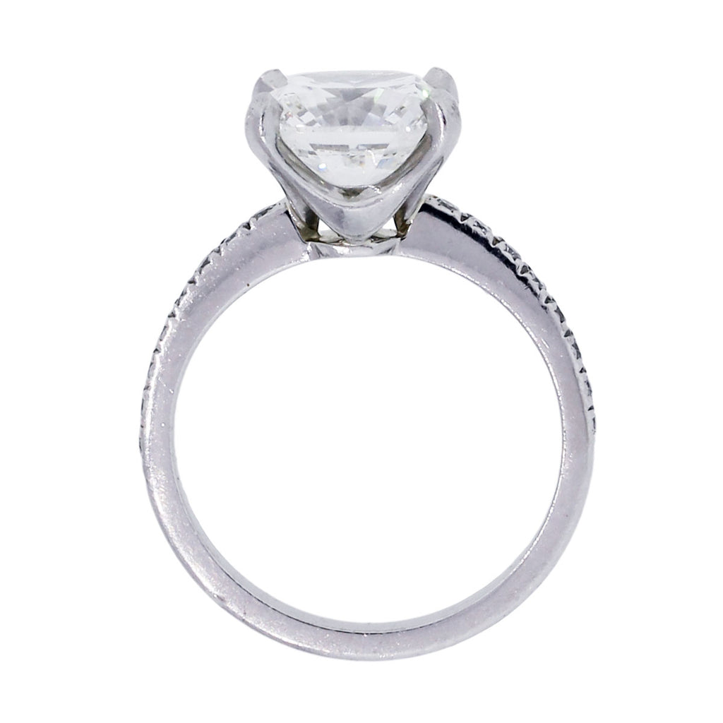 TIFFANY & CO. PLATINUM NOVO SQUARE CUSHION DIAMOND ENGAGEMENT RING