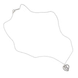 TIFFANY & CO. PLATINUM DIAMOND HEART PENDANT NECKLACE