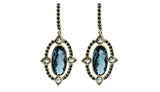 Topaz & Diamond Earrings, by Sloane Street
