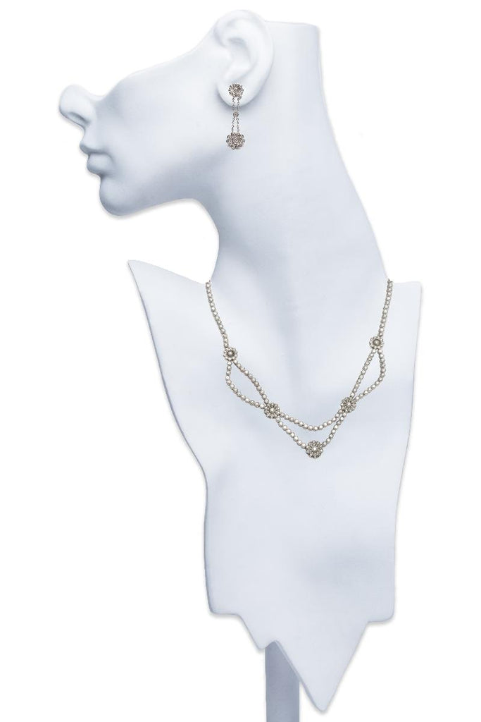 Tiffany & Co. Diamond Necklace and Earring Set Platinum
