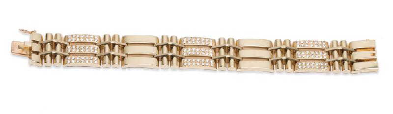 Van Cleef and Arpels Diamond Bracelet 18K Yellow Gold