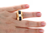 Boucheron Diamond and Sapphire Ring 18K Yellow Gold