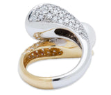 Pearl and Diamond Ring 18K Yellow and White Gold
