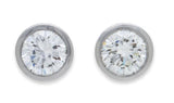 Diamond Stud Earrings Platinum