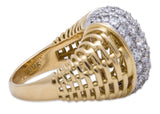Diamond Ring 18K White & Yellow Gold