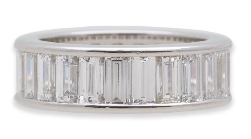 Cartier baguette wedding band Clearance