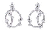 Audemars Piguet Millenary Diamond Necklace and Earring Set in 18K white gold.