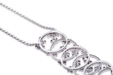 Audemars Piguet Millenary Diamond Necklace and Earring Set in 18K white gold.
