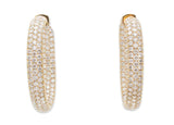 Odelia Diamond Hoop Earrings 9.03ct 18K Yellow Gold