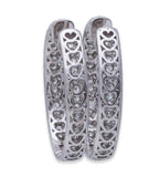 Odelia Diamond Hoop Earrings 6.51 18K White Gold