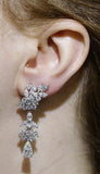 19.00 carat Diamond Earrings and 18KWG.