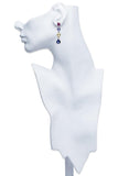 Bvlgari Hanging Diamond Sapphire Earrings 18K Yellow Gold and Platinum