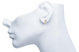 Salavetti Diamond Hoop Earrings 18K White Gold