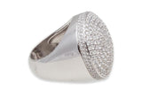 Cartier Le Bombe Diamond Ring 18K White Gold