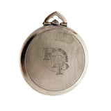 C.H. Meylan Platinum Diamond Pocket Watch Black Enamel