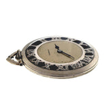 C.H. Meylan Platinum Diamond Pocket Watch Black Enamel
